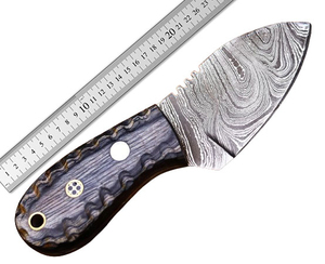 Couteau de chasse à lame fixe en acier Damas fait main, couteau de chasse Damas fait main, haute qualité - Product Image 6