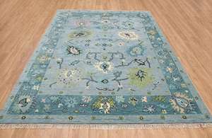 Custom Pink <b>Moss</b> Modern Oushak Style Hand Tufted Wool Rug Latex Backing Customized Size Classic Design Non-Slip Home Floor - Product Image 4