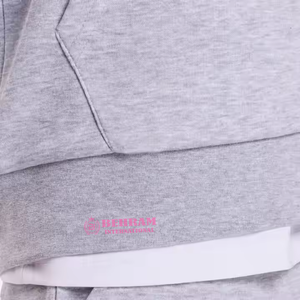Sweat à capuche zippé unisexe personnalisé OEM en polaire légère, doux, anti-rétrécissement, pour temps froid, avec impression de logo frontal personnalisée, respirant et à séchage rapide - Product Image 5