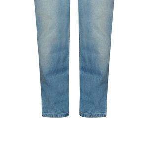 Jeans en denim streetwear hip hop bon marché pour hommes 100% coton baggy droit jambe large respirant imperméable lavé personnalisable - Product Image 5