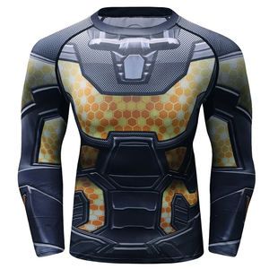 Camiseta Deportiva Rash Guard para Hombre, Personalizada al por Mayor, 100% Spandex/Poliéster, Transpirable, UPF50, Secado Rápido, Cómoda - Product Image 1
