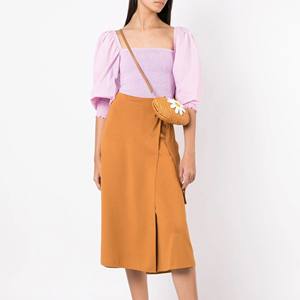 Meticulous Rattan Daisy Flower <b>Handbag</b> New Design Rattan Floral Shoulder Bag Rattan Wicker Clutch - Product Image 6