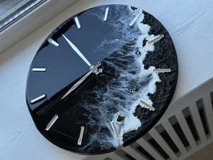 Chất Lượng Cao Nhựa Epoxy Mặt Duy Nhất Đồng Hồ Treo Tường Cho Phòng Khách Nhà Hàng Khách Sạn Nhà Trang Trí Nội Thất Nghệ Thuật Trừu Tượng Thiết Kế Trang Trí - Product Image 4