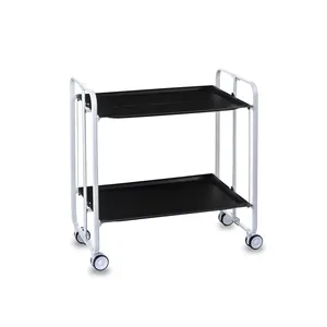 Carrito Utilitario Premium de Metal Negro Hecho a Mano con Barra de Hierro, Carro de Almacenamiento, Diseño Elegante de Moda, Plateado, Seguro, de Zahid Exports - Product Image 5
