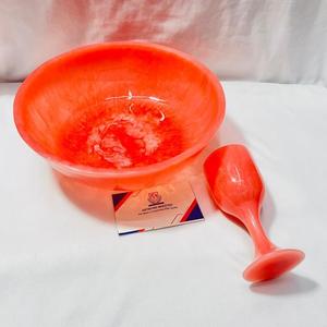 Juego de cuencos y vasos de resina coloridos, diseño artesanal de la India - eleva tu evento - ¡celebra con nosotros! - Product Image 2