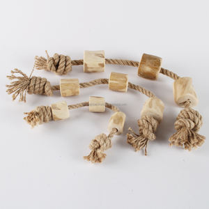 Natural Coffee Wood Multi Chew <b>Rope</b> Dog Toy Wholesale From Vietnam Manufacturer, Eco FriendlyToy For Training Daily <b>Exercise</b> - Product Image 2