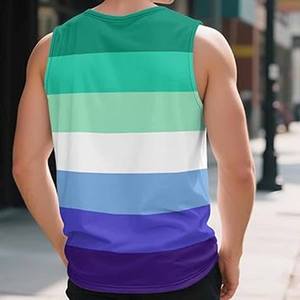 Vente en gros de débardeurs hommes de haute qualité avec logo personnalisé tenue décontracté taille XL en coton et polyester sans manches pour le fitness - Product Image 2