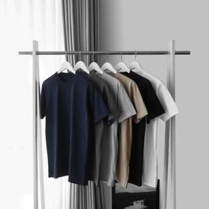 T-shirt en coton tricoté 100% du Pérou de haute qualité, doux, peigné, filé en anneau, respirant, anti-froissement, écologique - Product Image 3