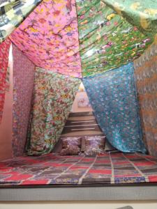 Heavy Cotton Multi-Print Boho <b>Bed</b> Canopy Curtains <b>Vintage</b> Indian Home Decor for Outdoor All-Season Use King Queen Sizes Babies' - Product Image 2