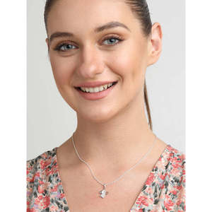 CLARA จี้รูปหัวใจนางฟ้าเงินแท้ 925 สร้อยคอแฟชั่น - Product Image 5