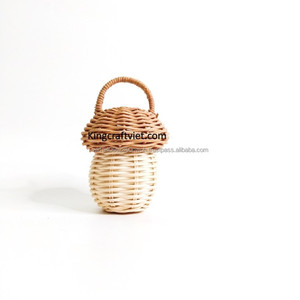 Sonajero de ratán bohemio hecho a mano para bebé, seguridad de Vietnam para bebé Montessori, juguete sensorial, sonajero tejido - Product Image 6
