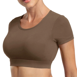 Yoga High Impact Push Up Tank Top a prueba de golpes Fitness Yoga Crop Top Logotipo personalizado Mujeres Chaleco Top Active Wear - Product Image 2