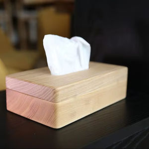 Caja de Pañuelos de Madera de Nogal de Lujo y Duradera |   Portarrollos de Papel de Madera para Baño y Sala de Estar |   Moderno Organizador de Escritorio |   Decoración del Hogar - Product Image 1