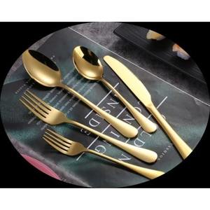 Couverts modernes en acier inoxydable au design moderne, parfaits pour les petites cuisines et les repas de voyage - Product Image 5