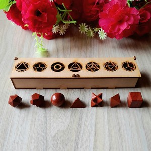 Juego de Mascota de jaspe rojo Feng Shui hecho a mano, cristal platónico para el bienestar y el hogar, viene con una elegante caja de regalo - Product Image 6