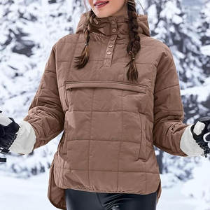 แจ็กเก็ตขนเป็ดฤดูหนาวของผู้ชายมีซิปกันลมและโลโก้แฟชั่นผ้ายีนส์ลำลองแบบวินเทจปกตั้งกลางแจ้ง - Product Image 2