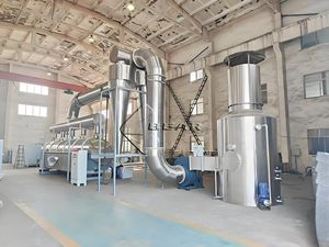 Four de séchage à lit fluidisé vibrant à suspension de moteur de pompe pour sel alimentaire, haute productivité, matériau SUS304, <span class=keywords><strong>acide</strong></span> <span class=keywords><strong>chloroacétique</strong></span> - Product Image 5