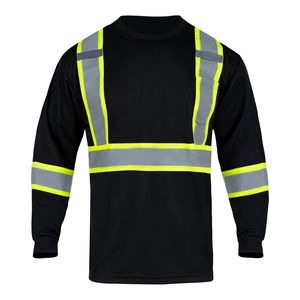 Camisas Polo de Trabajo de Manga Larga de Alta Visibilidad para Hombre, Uniformes de Trabajo de Seguridad con Tiras Reflectantes de Secado Rápido, Camisas de Trabajo para Mecánicos - Product Image 3