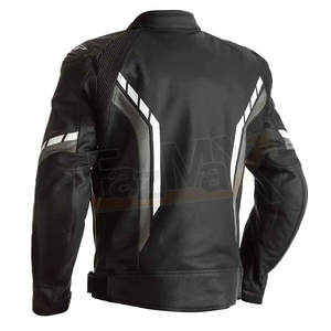 Chaqueta de cuero de moto de manga larga hecha a medida para hombre, ropa deportiva para hombre, chaqueta de cuero de moto de mejor diseño para la venta - Product Image 4