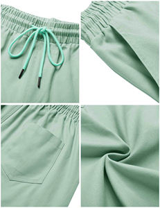 La conception taille haute fournit des shorts chauds Shorts pour hommes respirants Shorts en coton d'été avec poches Casual Short avec élastique - Product Image 3