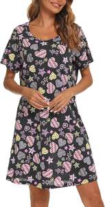 Pijama de poliéster/algodón de talla grande para mujer, Conjunto de pijama informal Sexy de verano, cuello sin mangas, adorno de encaje, ropa de dormir corta, liso teñido suave - Product Image 3