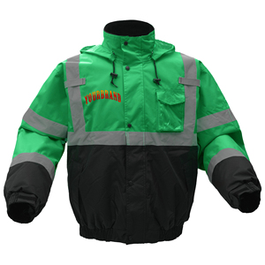 New Hi Vis Winter Workwear High Visibility Safety <b>Jacket</b> Zip up for <b>Men</b> Durable <b>Reflective</b> Safety Workwear <b>Jacket</b> for <b>Men</b> - Product Image 5
