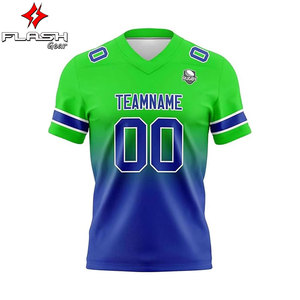 เสื้อฟุตบอลทีมดีไซน์ใหม่สำหรับทุกเพศ แบบ OEM สีตามสั่ง พิมพ์ตัวเลขและตัวอักษรตามต้องการ ผ้าโพลีเอสเตอร์ 100% คอวี - Product Image 2