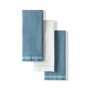 Serviettes de cuisine décoratives brodées 100 % coton absorbant, spéciales Pâques et Noël, collection exclusive de vaisselle - Product Image 4