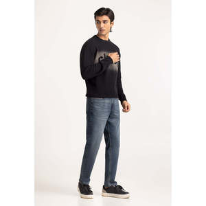 เสื้อสเวตเตอร์คอกลมผู้ชาย 100% อะคริลิก พิมพ์ลายตัวอักษรโลโก้ด้านหน้า แขนเสื้อปกติ พิมพ์ลายด้วยความร้อน ทอผ้าด้วยเครื่องจักร ODM - Product Image 5