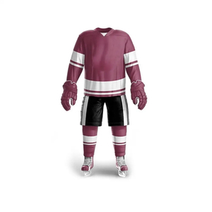 Uniforme de Hockey sur Glace 2025 Polyester Sublimation Personnalisée 100% Ensembles de Conception pour les Sports d'Équipe à Bas quantité minimale de commande OEM - Product Image 6