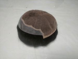 Meilleure qualité Air BD indien Remy perruque de cheveux crépus droite et vague de corps d'eau avec style de vague profonde 100% densité Mono Base toupet - Product Image 5