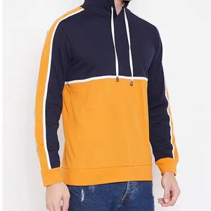 Sweat à capuche en molleton de coton brodé pour homme, style streetwear hiver, vente chaude, personnalisable, uni - Product Image 4