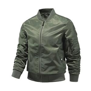 Chaqueta cortavientos de poliéster de invierno ligera informal para hombre, chaqueta de Golf Bomber con cuello levantado de Color sólido de Año Nuevo - Product Image 6