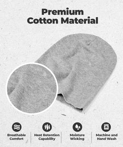 Unisex Thick Knitted Winter Beanie Jacquard Fabric <b>Skull</b> <b>Cap</b> for <b>Men</b> and Women Cuffed Beanies - Product Image 2