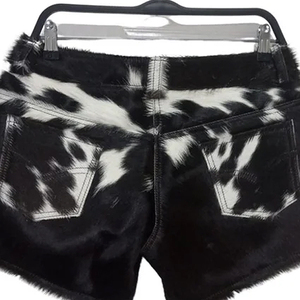 Pantalones cortos de piel de vaca para hombre, novedad, fáciles de llevar, ajuste holgado, venta directa de fábrica, precio barato, ropa informal, teñido liso, transpirable - Product Image 5