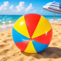 Ballon de plage gonflable géant en PVC pour enfants, jeux de piscine d'été en plein air