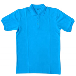 Camisetas de uniforme escolar para niños con cuello de polo de colores sólidos de estilo informal para niños de alta calidad al por mayor - Product Image 3