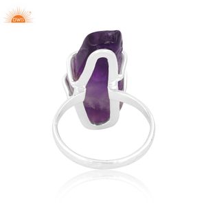 Best Quality Sterling Silver Natural Stalactite <b>Amethyst</b> Gemstone Stackable <b>Ring</b> Custom Jewelry for Women Gift for Her - Product Image 2