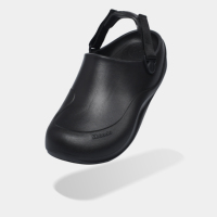 Sabots unisexes SHONDO confortables en EVA de qualité supérieure, élégants, noirs, imperméables, antidérapants, à boucle pivotante moulée, à bout fermé, mules toutes saisons