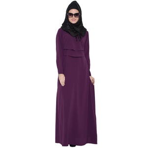 Latest Design Printed Stylish Fancy Maxi <b>Long</b> <b>Dress</b> Double Layer Abaya <b>For</b> Girls Qatari Dubai Breathable Kaftan Ladies Abayas - Product Image 3