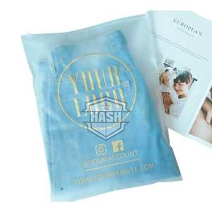 Bolsas con cremallera esmerilada personalizada para ropa interior juguetes maquillaje embalaje con logotipo impreso para calcetines y zapatos - Product Image 6