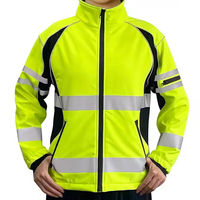 Venta al por mayor de alta visibilidad de seguridad de trabajo chaqueta reflectante de construcción impermeable Oxford chaqueta de seguridad LOGO personalizado