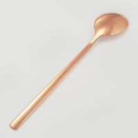 Cuillère en Cuivre Pur de Haute Qualité à Prix Abordable, Sculptée, à Long Manche Épais, Vaisselle Moderne Écologique Compatible Lave-Vaisselle