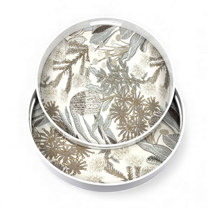 Plateau en laque fait main avec motif de feuille, design naturel pour servir les aliments, utilisation décorative sur table et intérieur de la maison en provenance du Vietnam - Product Image 2