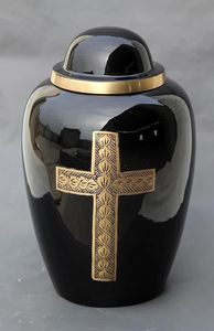 Adult Cremation Urns for Male/Female Funeral Urn for Human Ashes Decorative Urns for Ashes <b>Large</b> <b>Keepsake</b> <b>Box</b> (Cross Design) - Product Image 4
