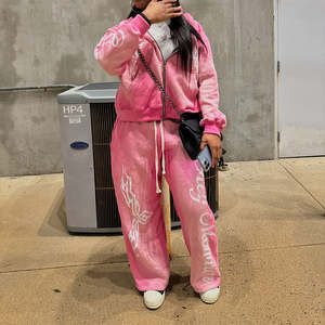 Traje de chándal bordado de marca personalizada, diseño de lavado ácido, comodidad de algodón para gimnasio, estilo callejero y ropa informal - Product Image 2