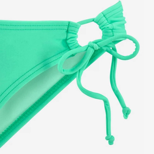 Ensemble bikini deux pièces vert menthe pour femme, haut croisé à nouer, bas à nouer sur les côtés, maillot de bain push-up - Product Image 4