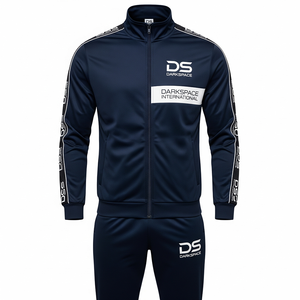 2025 personnalisable hommes vêtements de sport décontractés respirant confortable 100% coton polaire coupe ample 380g ensembles de survêtement pour l'hiver - Product Image 3