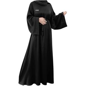 Traditional Long Sleeve <b>Abaya</b> for Womens Color Matching Open Robe Abayas Hijab Females Long Length Abayas Turkish Style - Product Image 6