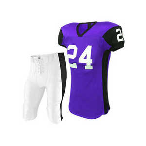 Tackle Twill Stitch Sublimation Polyester American <b>Football</b> Uniforms Set with Logo Patches - Product Image 4